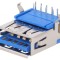 Soclu USB 3.0 PCB THT 90&deg;
