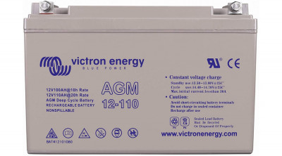 Baterie ciclică / solară Victron Energy 12V/110Ah AGM Deep Cycle (M8) foto