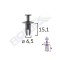 CLIPS FIXARE PENTRU AUDI/BMW 6.5X15.1MM - NEGRU SET 10 BUC 61808