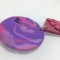 Pandantiv Fimo, culoare mov, realizat manual