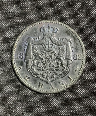 Moneda 2 bani 1882 foto