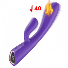 Vibrator Iepuras Ruffy Heating&amp;amp;Vibrations Silicon USB Mov Guilty Toys foto