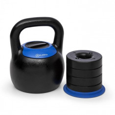 KLARFIT Adjustabell, kettlebell reglabil, 16/18/20/22/24 kg, negru / albastru foto