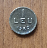 1 leu 1950, RPR / Rom&acirc;nia, alamă