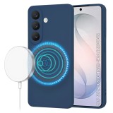 Husa silicon Samsung Galaxy S26 Asteroid GSM SoftFlex MagSafe, bleumarin