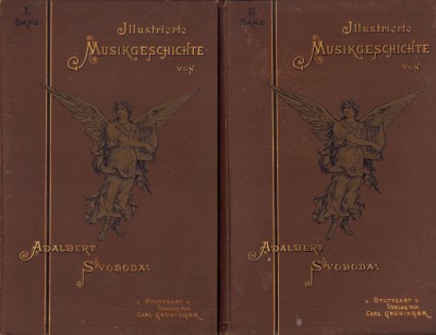 HST C6125 Illustrierte Musikgeschichte 1894 Adalbert Svoboda volumul I + II foto