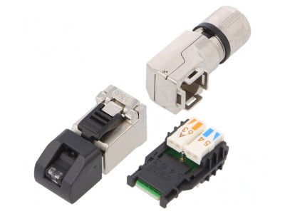 Mufă RJ45 Cat 6a Ecranat Aurit 8P8C foto
