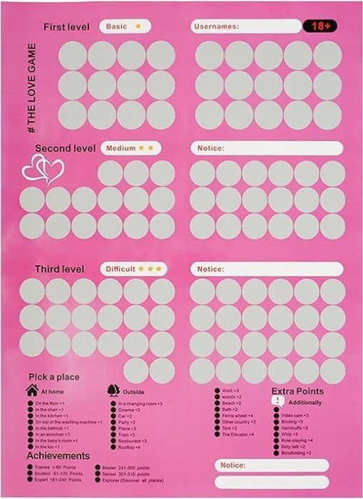 Joc Romantic Scratch 100 Fun Challenges