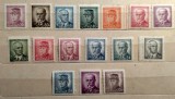 Cehoslovacia 1945&ndash;1946 - Set de 16 Timbre cu Lideri Naționali -PV1