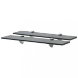 vidaXL Rafturi suspendate, 2 buc., 50 x 10 cm, sticlă, 8 mm