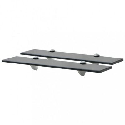 vidaXL Rafturi suspendate, 2 buc., 50 x 10 cm, sticlă, 8 mm 3051504 foto