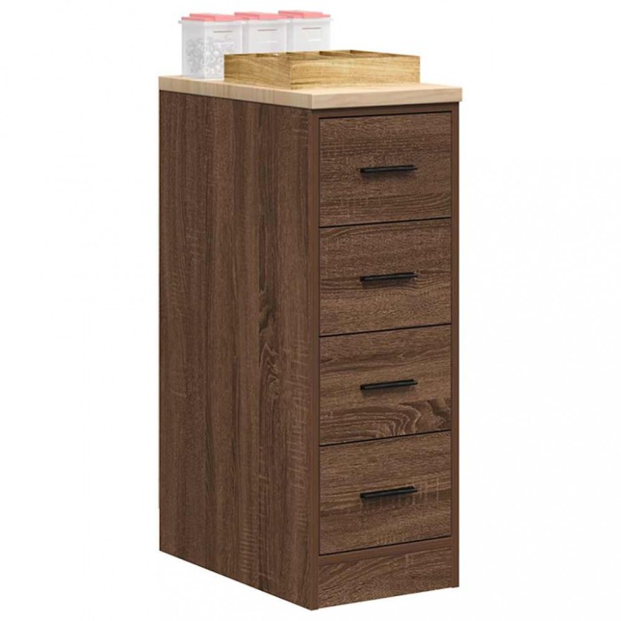 Gossi dulap depozitare garaj stejar maro 30x51x85 cm