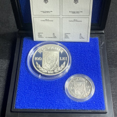 Set monedă 100 lei 1996 Jocurile Olimpice de la Atlanta BNR