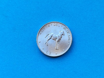 2 Lire 1974 Vatican-AUNC++UNC-RAR-in realitate arata bine! foto