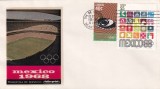FILATELIE TEMATICA - PLIC MEXIC TEMATICA JOCURILE OLIMPICE FDC