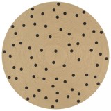 VidaXL Covor manual cu imprimeu &icirc;n buline, 90 cm, iută