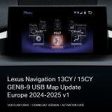 Lexus USB actualizare hărți navigație GEN8-9 USB (2014+) Europa și Rom&acirc;nia 2024-2025 v1