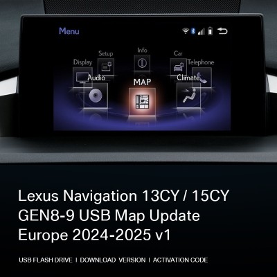 Lexus USB actualizare hărți navigație GEN8-9 USB (2014+) Europa și Rom&amp;acirc;nia 2024-2025 v1 foto