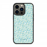 Husa iPhone 14 Pro Max - Skino Floral Blue, flori albastru