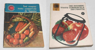 Lot x 2 carti Imi reusesc toate conservele de legume &amp;amp; din fructe foto