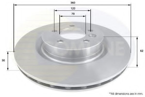 Disc frana LAND ROVER RANGE ROVER SPORT (LS) (2005 - 2013) COMLINE ADC1328V