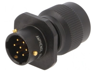 Conector Circular Soclu Mufă 7 PIN Aurit foto