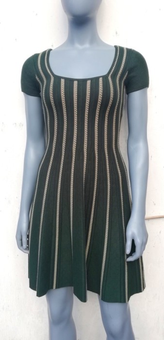 Rochie Guess Leti fit &amp; flare, verde, XS, noua