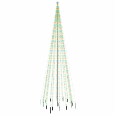 Brad de Craciun cu tarus, 1134 LED-uri, multicolor, 800 cm foto