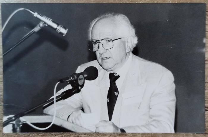 Portretul profesorului Gheorghe D. Mateescu// fotografie de presa