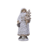 Cumpara ieftin Figurina decorativa - Santa with Fur Jacket | Kaemingk
