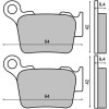 Placute frana spate Husqvarna/KTM 125-525 Cod Produs: MX_NEW 225100750RM