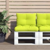VidaXL Perne de paleți, 2 buc, verde aprins, material textil