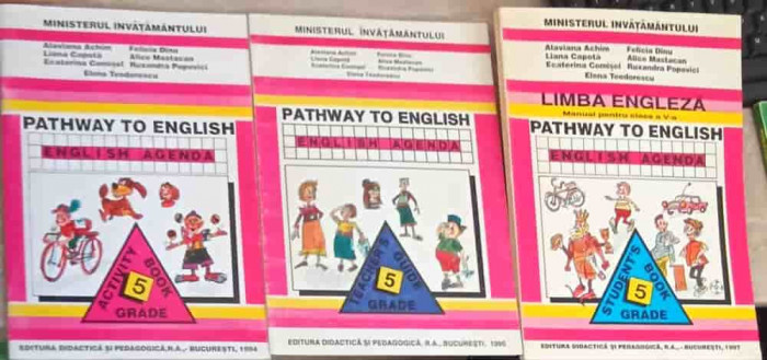 PATHWAY TO ENGLISH VOL.1-3 LIMBA ENGLEZA MANUAL PENTRU CLASA A V-A: STUDENT&#039;S BOOK, ACTIVITY BOOK, TEACHER&#039;S BOO