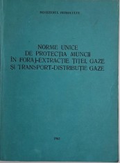 Norme unice de protectia muncii in foraj-extractie titei, gaze si transport-distributie gaze