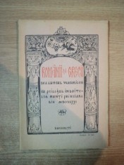 ROMANII SI GRECII DEA LUNGUL VACURILOR / ROUMAINS ET GRECS AU COURS DES SIECLES A L&#039;OCCASION DES MARIAGES PRINCIERS DE 1921 , Bucarest 1921