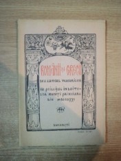 ROMANII SI GRECII DEA LUNGUL VACURILOR / ROUMAINS ET GRECS AU COURS DES SIECLES A L&amp;#039;OCCASION DES MARIAGES PRINCIERS DE 1921 , Bucarest 1921 foto