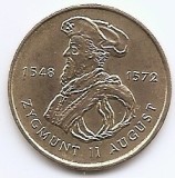 Polonia 2 Zloti 1996 - Sigismund al II-lea August, 27 mm, KM-306