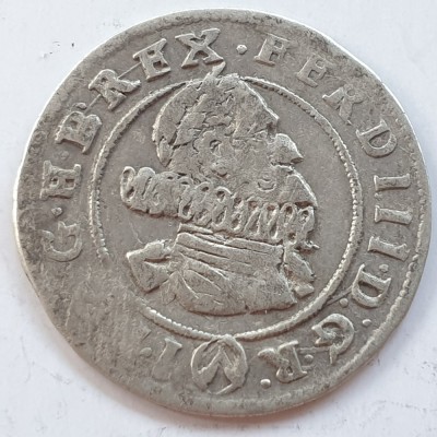 Austria 3 kreuzer 1624 Viena argint Ferdinand ll foto