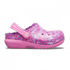 Saboti Crocs Classic Lined Graphic Clog Kids Roz - Party Pink/Amethyst