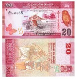 Sri Lanka 20 Rupees 2021 P-123h UNC