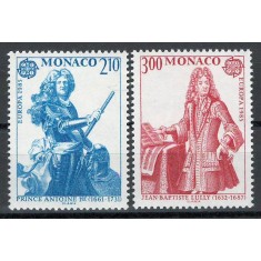 Monaco 1985 Mi 1681/82 MNH - Europa: Anul European al Muzicii