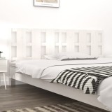 Gossi tablie de pat, alb, 205,5x4x100 cm, lemn masiv de pin