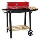 Cumpara ieftin Gratar Carbune Mobil cu Roti, Dimensiuni 86.5x41.5x81.5 cm