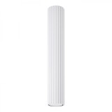 Lampă De Tavan Karbon Alb Din Aluminiu, 1 Bec Tub Minimalist De Interior
