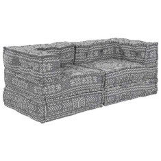 vidaXL Pernă 2 pcs Gri deschis 70 x 70 x 54 cm Poliester