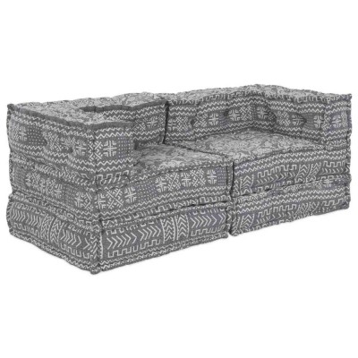 vidaXL Canapea modulară 2 pcs Gri deschis 70 x 70 x 56 cm țesătură 3315106 foto