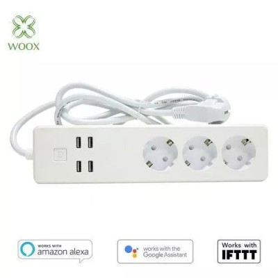 Prelungitor smart Woox R4028 3 prize +4x USB 1.8m foto
