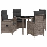 vidaXL Set dining pentru exterior cu pernă 5 pcs 3422327