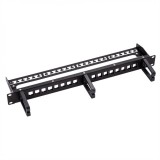 Patch panel 19&quot; pentru 16 module Keystone cu organizator cabluri Negru, Roline 26.11.0363