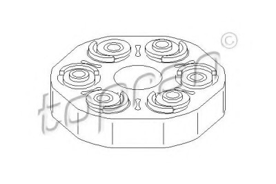 Cuplaj elastic cardan BMW Seria 7 (E38) (1994 - 2001) TOPRAN 500 807 foto